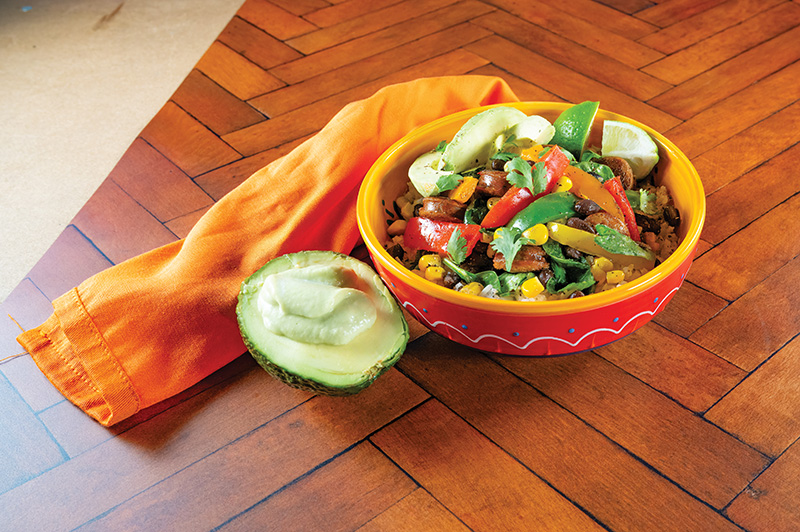Black Bean and Chorizo Bowl 