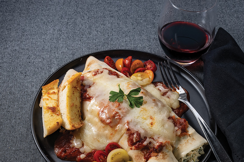 Spinach Manicotti