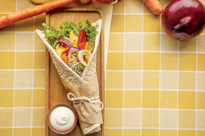 Roasted Veggie Wrap